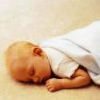 Baby on clean carpet